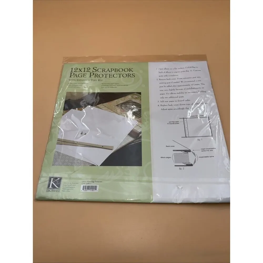 NEW K&Company Scrapbook 12×12 Page Refill Protectors 10 pk